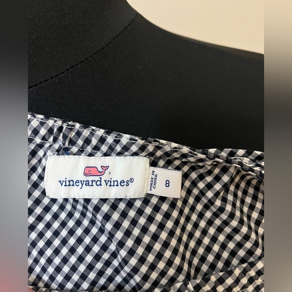 Vineyard Vines off the shoulder gingham top Size 8 - Picture 3 of 3